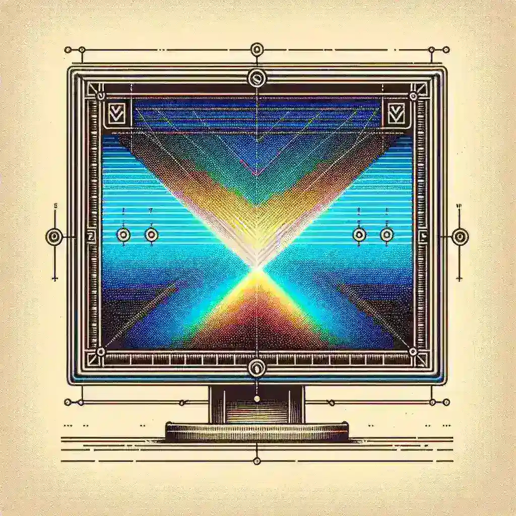 What is a VA panel in an LCD monitor?
