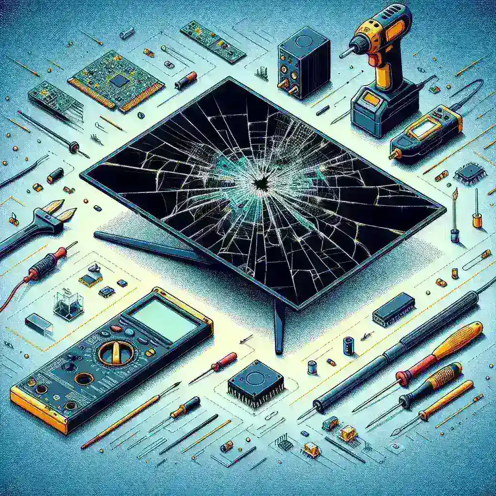 Can LCD monitors be repaired if damaged?