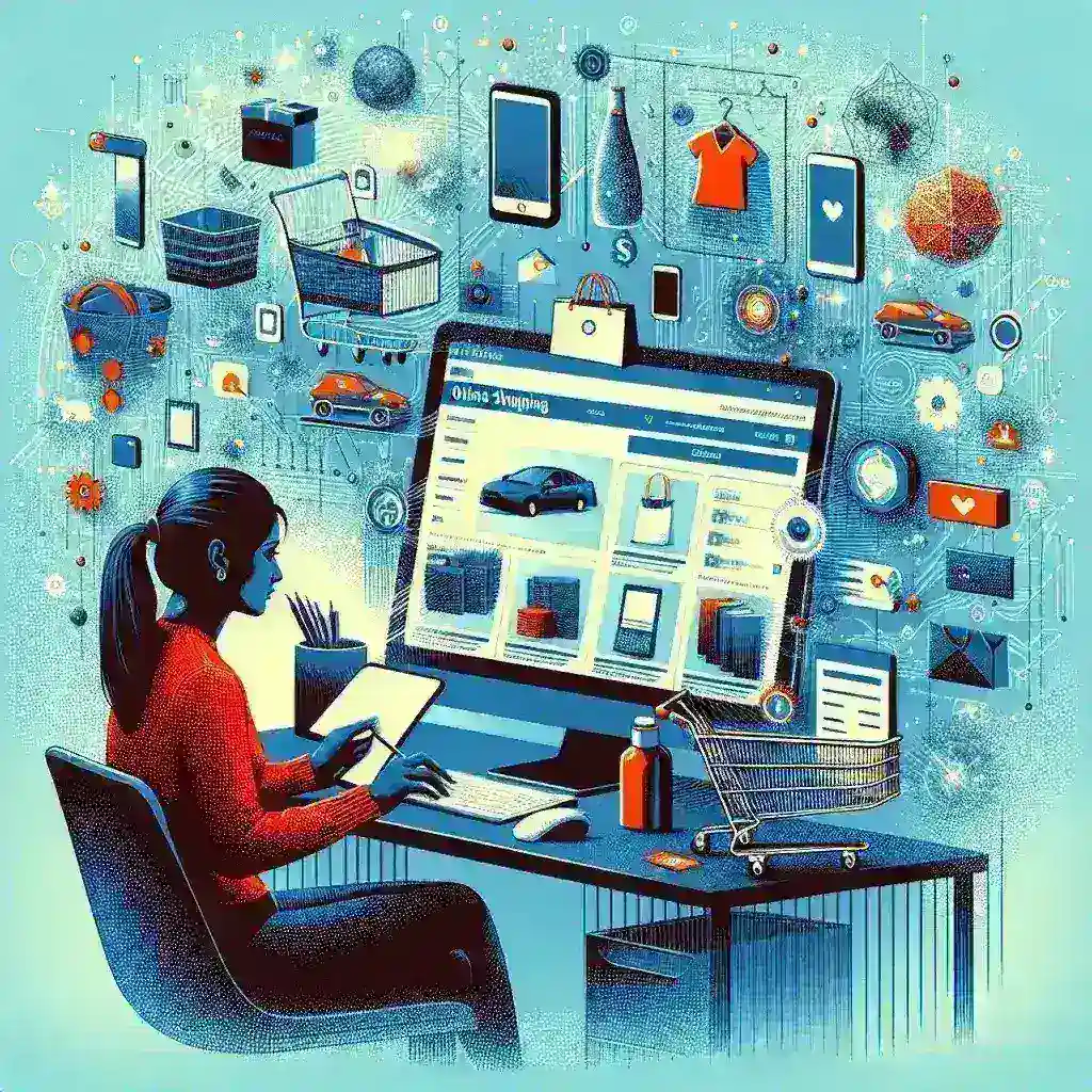 How do I use e-commerce platforms for online shopping?